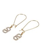 Valentino Garavani Pendant Earrings Valentino Garavani Pendant Earrings - Gold/Crystal Silver