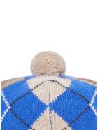 Burberry Argyle Wool And Cashmere Basque With Rhombus Motif Burberry Argyle Wool And Cashmere Basque With Rhombus Motif - Blu