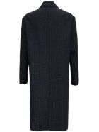 Valentino Vltn Wool Long Coat Valentino Vltn Wool Long Coat - Grey