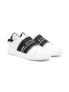 Givenchy Urban Street Sneakers With Black Band Givenchy Urban Street Sneakers With Black Band - White