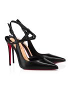 Christian Louboutin Black Leather Jenlove 100 Pumps Christian Louboutin Black Leather Jenlove 100 Pumps - BLACK