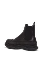 Alexander McQueen Tread Slick Chelsea Ankle Boots In Black Leather Alexander McQueen Tread Slick Chelsea Ankle Boots In Black Leather - Black