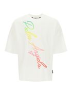 Palm Angels Miami Logo T-shirt Palm Angels Miami Logo T-shirt - White Multicolor