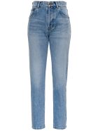 Saint Laurent Five-pockets High-waisted Denim Jeans Saint Laurent Five-pockets High-waisted Denim Jeans - Hawaii Blue