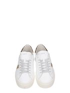D.A.T.E. Vertigo Sneakers In White Leather D.A.T.E. Vertigo Sneakers In White Leather - white
