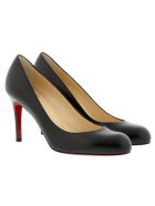 Christian Louboutin Black Leather Simple Pumps Christian Louboutin Black Leather Simple Pumps - BLACK