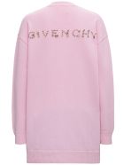 Givenchy Wool And Cashmere Pink Cardigan With Logo Givenchy Wool And Cashmere Pink Cardigan With Logo - Pink