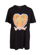 Alessandro Enriquez 'spaghetti Print' Cotton T-shirt Alessandro Enriquez 'spaghetti Print' Cotton T-shirt - Black