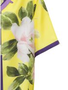 Valentino Bowling Shirt With Floral Print Valentino Bowling Shirt With Floral Print - Yellow