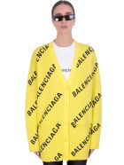 Balenciaga Cardigan In Yellow Cotton Balenciaga Cardigan In Yellow Cotton - yellow