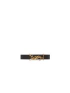 Saint Laurent Opyum Bracelet In Black Leather Saint Laurent Opyum Bracelet In Black Leather - 1000 BLACK