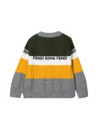 Fendi Unisex Multicolored Cardigan Fendi Unisex Multicolored Cardigan - Multicolor