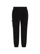 Stone Island Junior Black Sweatpant For Boy With Iconic Compass Stone Island Junior Black Sweatpant For Boy With Iconic Compass - Black