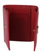 Logo Plaque Snap Buttoned Wallet Dolce & Gabbana Logo Plaque Snap Buttoned Wallet - Rosso