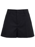 RED Valentino Black Wool Blend Shorts RED Valentino Black Wool Blend Shorts - Black