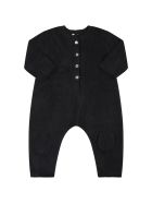 Caffe' d'Orzo Black "delia-baby" Babygrow For Baby Girl With Patch Caffe' d'Orzo Black "delia-baby" Babygrow For Baby Girl With Patch - Grey