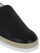 Tod's Pantofola Gomma Rafia Flat Shoes Tod's Pantofola Gomma Rafia Flat Shoes - BLUE