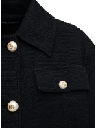 Dolce & Gabbana Black Bouclè Wool Coat Dolce & Gabbana Black Bouclè Wool Coat - Black