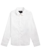 Emporio Armani White Cotton Poplin Shirt Emporio Armani White Cotton Poplin Shirt - White