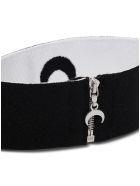 Marine Serre Moon Collar In Balck Stretch Knit Marine Serre Moon Collar In Balck Stretch Knit - Black