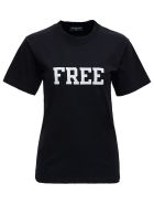 Balenciaga Black Cotton "free" T-shirt Balenciaga Black Cotton "free" T-shirt - Black