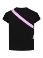 Fendi Black T-shirt For Girl With Purple Bag Fendi Black T-shirt For Girl With Purple Bag - Black