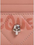 Alexander McQueen Pink Leather Card Holder With Logo Alexander McQueen Pink Leather Card Holder With Logo - Pink