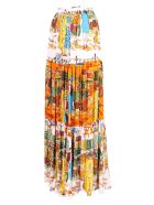Alessandro Enriquez 'vegan Love' Viscose Skirt Alessandro Enriquez 'vegan Love' Viscose Skirt - Multicolor