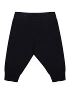 Moncler Blue Sweatpants For Baby Kids With Iconic Patch Moncler Blue Sweatpants For Baby Kids With Iconic Patch - Blue