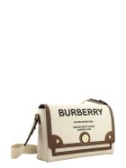 Burberry Note - Horseferry Print Canvas Crossbody Bag Burberry Note - Horseferry Print Canvas Crossbody Bag - Natural/tan