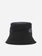 Valentino Garavani Bucket Hat In Cotton With Vltn Print Valentino Garavani Bucket Hat In Cotton With Vltn Print - Nero
