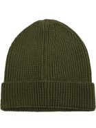 Marcelo Burlon Military Green Hat For Kids With Cross Marcelo Burlon Military Green Hat For Kids With Cross - Green