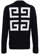 Givenchy Black Cotton Sweater With Logo Givenchy Black Cotton Sweater With Logo - Black