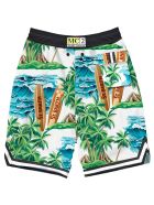 Hawaiian Dream Print Boy Swim Shorts MC2 Saint Barth Hawaiian Dream Print Boy Swim Shorts