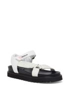 Moncler Flavia White Sandals With Logo Moncler Flavia White Sandals With Logo - White