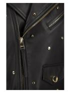 RED Valentino Lambskin Biker With Studs RED Valentino Lambskin Biker With Studs - Black