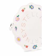 Stella McCartney Kids Cotton Crossbody Bag With Floral Logo Stella McCartney Kids Cotton Crossbody Bag With Floral Logo - White