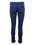 Sartoria Tramarossa Luis Slim Trousers In Stretch Cotton Gabardine With America Pockets With Sartorial Stitching Sartoria Tramarossa Luis Slim Trousers In Stretch Cotton Gabardine With America Pockets With Sartorial Stitching - Blu