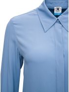 M Missoni Light Blue Shirt In Silk Blend M Missoni Light Blue Shirt In Silk Blend - Blu