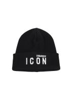 Dsquared2 Icon Black White Beanie Dsquared2 Icon Black White Beanie - Nero/Bianco