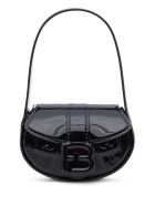 Forbitches High Frequency Laminate Handbag In Black Patent Leather Forbitches High Frequency Laminate Handbag In Black Patent Leather - Black