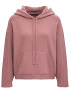 Alberta Ferretti Pink Wool And Cotton Hoodie Alberta Ferretti Pink Wool And Cotton Hoodie - Pink