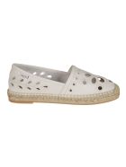 RED Valentino Floral Perforated Espadrillas RED Valentino Floral Perforated Espadrillas - Latte