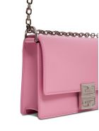 Givenchy Crossbody Bag In Pink Leather With 4g Buckle Givenchy Crossbody Bag In Pink Leather With 4g Buckle - Pink