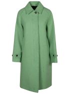 MSGM Rear Slit Plain Coat MSGM Rear Slit Plain Coat - Green