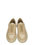 Common Projects Bball Low Sneakers In Powder Leather And Fabric Common Projects Bball Low Sneakers In Powder Leather And Fabric - powder