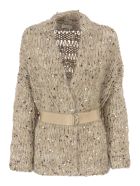 Brunello Cucinelli Mohair And Cotton Cardigan Brunello Cucinelli Mohair And Cotton Cardigan - Turtledove