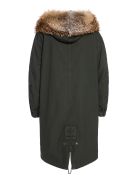London Parka M51 For Woman With Fox Fur Mr & Mrs Italy London Parka M51 For Woman With Fox Fur - DARK LONDON GREEN / DARK GREEN / NATURAL