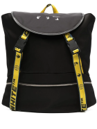 Man Black Logo Backpack Off-White Man Black Logo Backpack