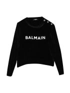 Balmain Black Teen Sweater Balmain Black Teen Sweater - Nero/bianco